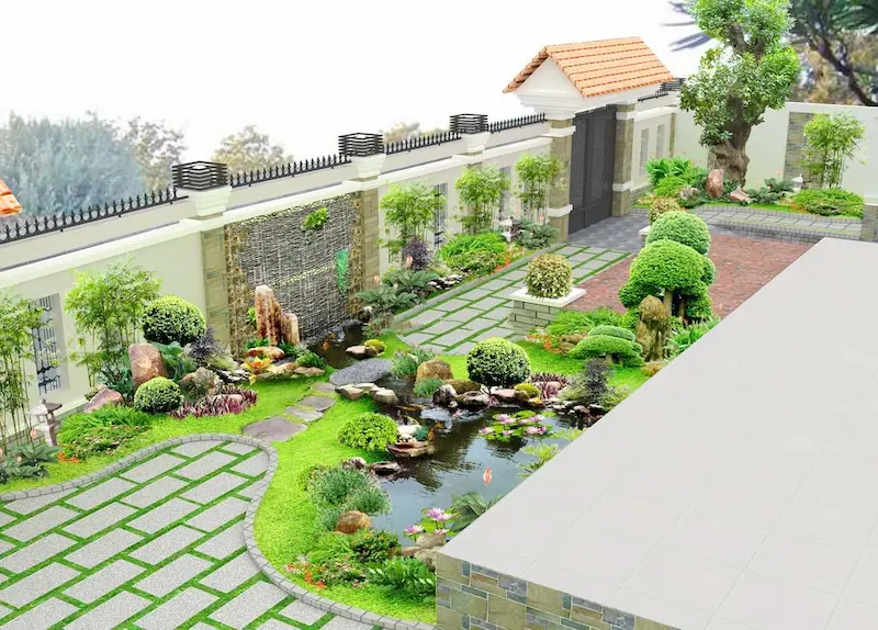 Thiết kế cảnh quan sân vườn Hoành Nguyễn Garden